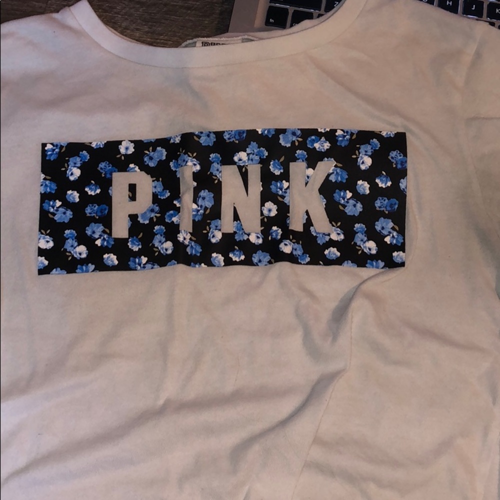 Victoria secret pink shirt with flowers